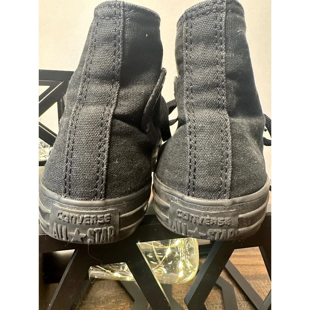Converse All Star High Top Sneakers Black Casual Youth Shoes‎ Size 3